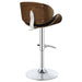 Coaster Harris Adjustable Bar Stool Black and Chrome White