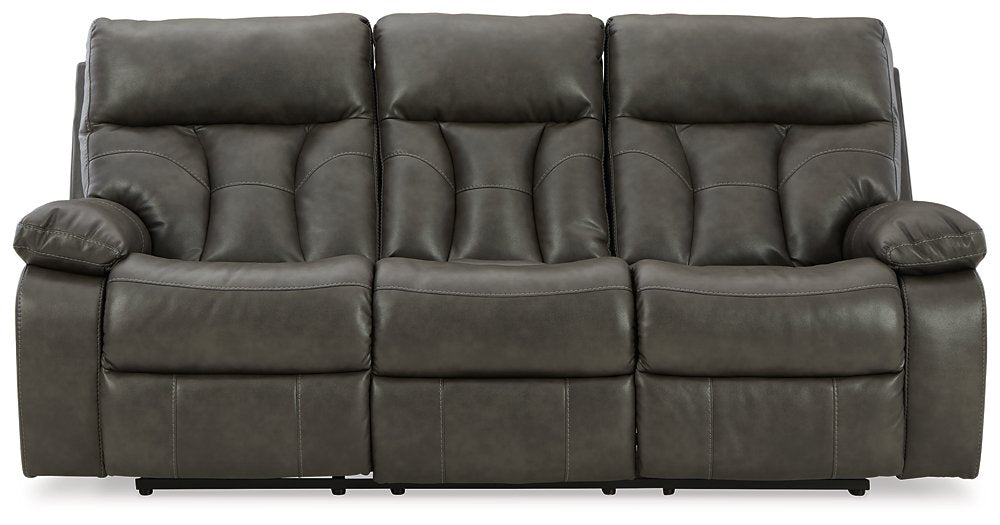 Willamen Reclining Sofa with Drop Down Table