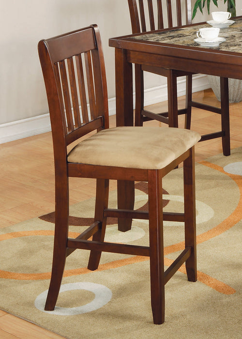 Coaster Jardin Counter Height Dining Set Red Brown and Tan Default Title