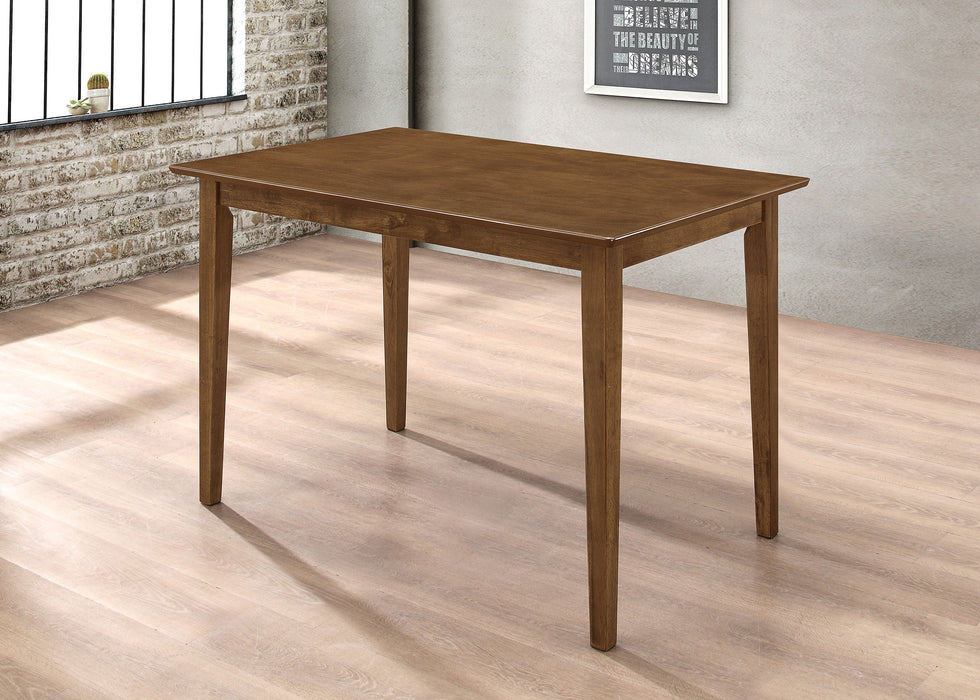 Coaster Gomez Rectangular Dining Table Set Cappuccino Tan