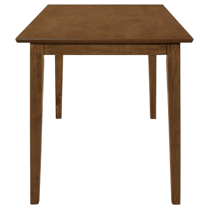 Coaster Gomez Rectangular Dining Table Set Cappuccino Tan