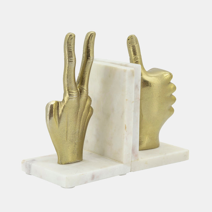 Hand Sign Bookends