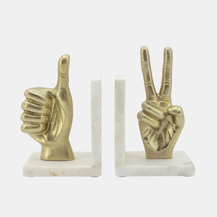 Hand Sign Bookends