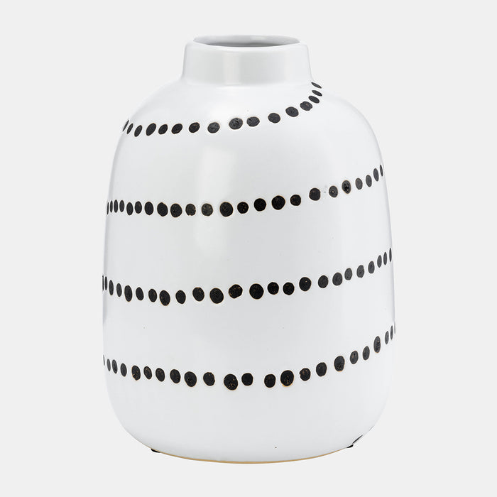 Spiral Dot Flower Vase