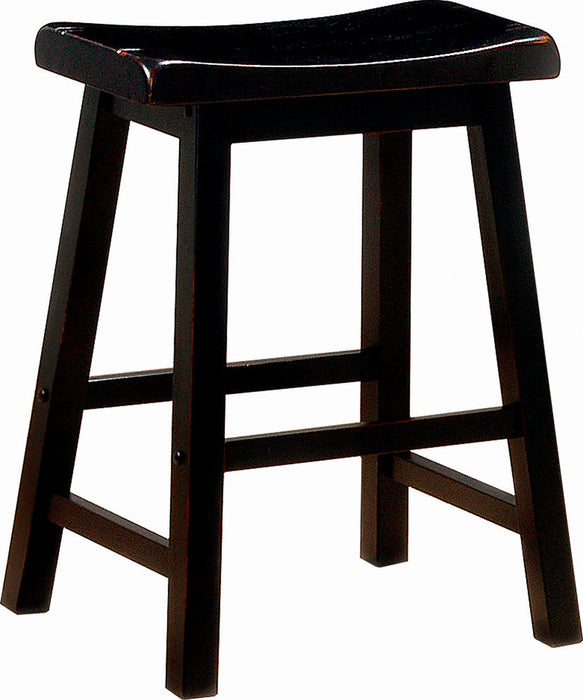 Coaster Durant Wooden Bar Stools Black (Set of 2) Counter Height