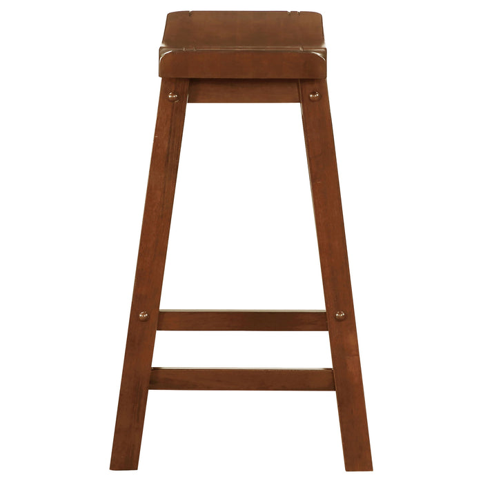 Coaster Durant Wooden Bar Stools Chestnut (Set of 2) Counter Height