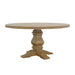 Coaster Florence Round Pedestal Dining Table Rustic Smoke Default Title