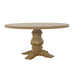 Coaster Florence Round Pedestal Dining Table Rustic Smoke Default Title