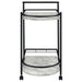 Coaster Desiree 2-tier Bar Cart with Casters Black Gold