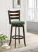 Coaster Murphy Ladder Back Counter Height Swivel Bar Stool Dark Cherry and Hunter Green Counter Height