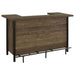 Coaster Bellemore Rectangular Storage Bar Unit Rustic Oak Brown