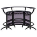 Coaster Dallas 2-shelf Curved Home Bar Smoke and Black Glass (Set of 3) Set of 1