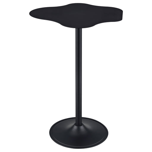 Coaster Keanu Pedestal Cloud-Shaped Top Bar Table Black Default Title