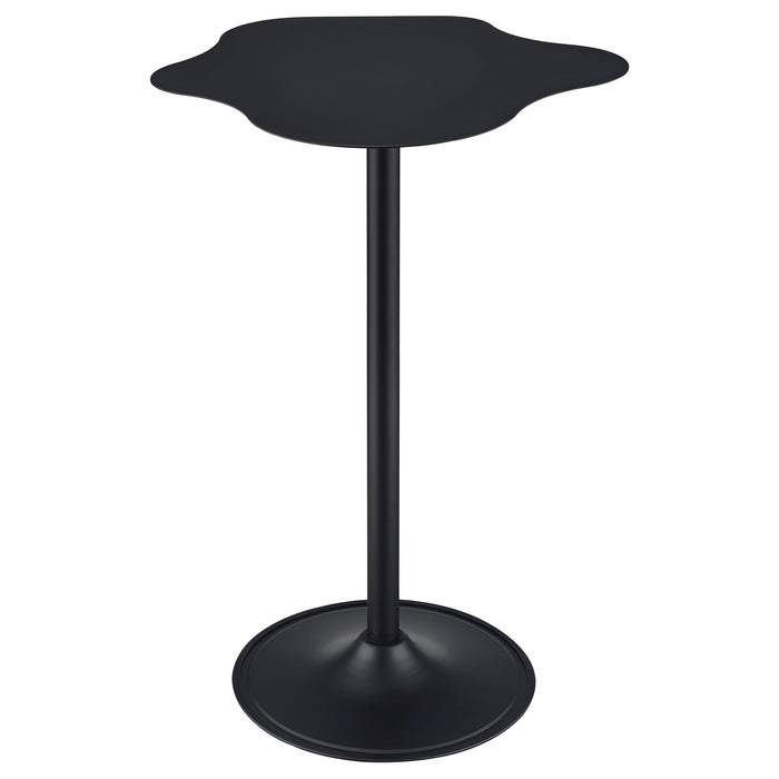 Coaster Keanu Pedestal Cloud-Shaped Top Bar Table Black Default Title