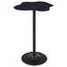 Coaster Keanu Pedestal Cloud-Shaped Top Bar Table Black Default Title