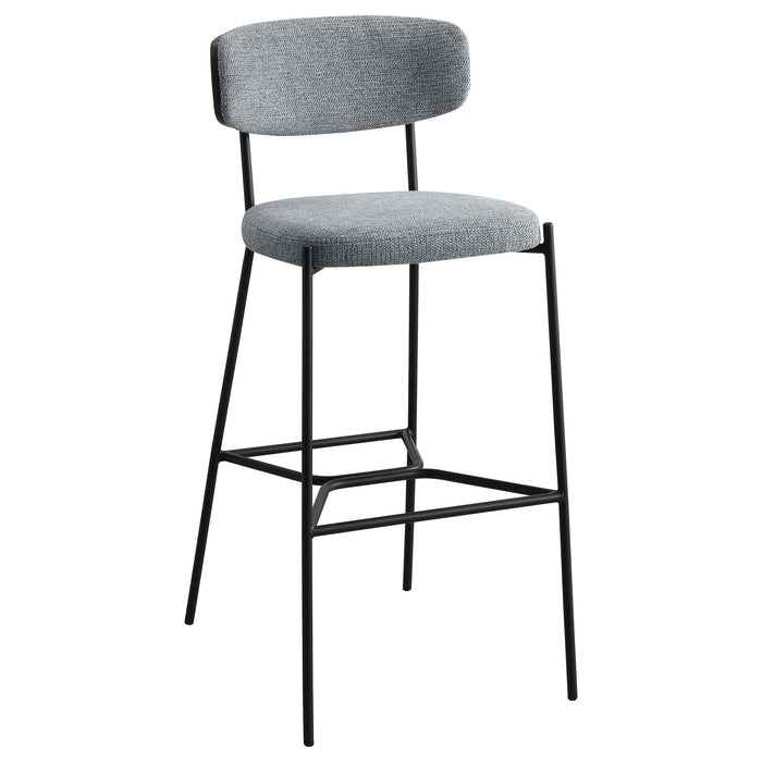 Elison Pub Height Bar Stool Grey (Set of 2)