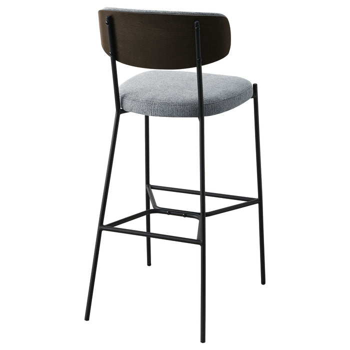 Elison Pub Height Bar Stool Grey (Set of 2)