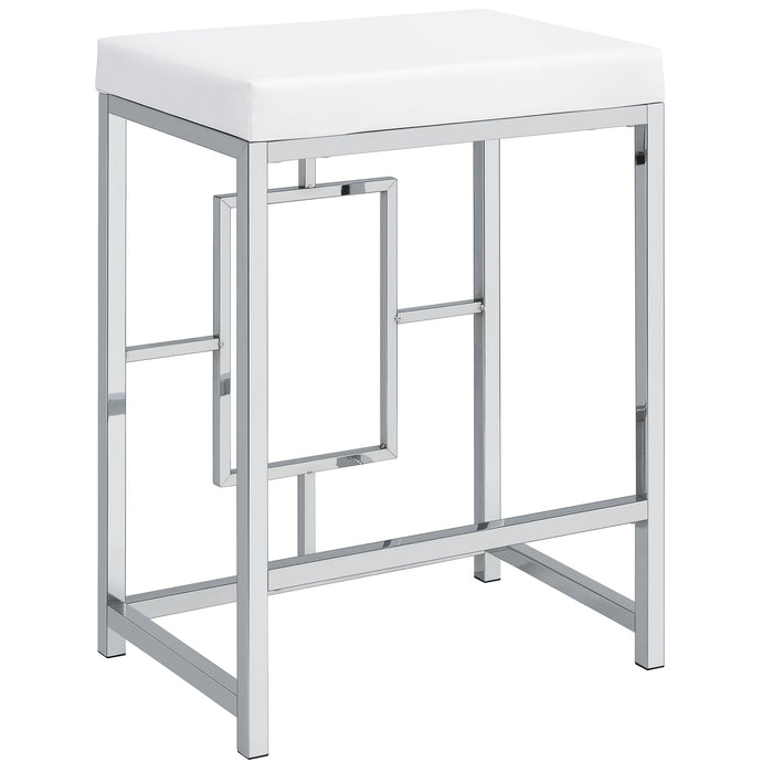 Coaster Jackson Multipurpose Counter Height Table Set White and Chrome Default Title