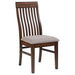 Coaster Briarwood Slat Back Dining Side Chair Mango Oak and Brown (Set of 2) Default Title