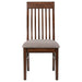 Coaster Briarwood Slat Back Dining Side Chair Mango Oak and Brown (Set of 2) Default Title