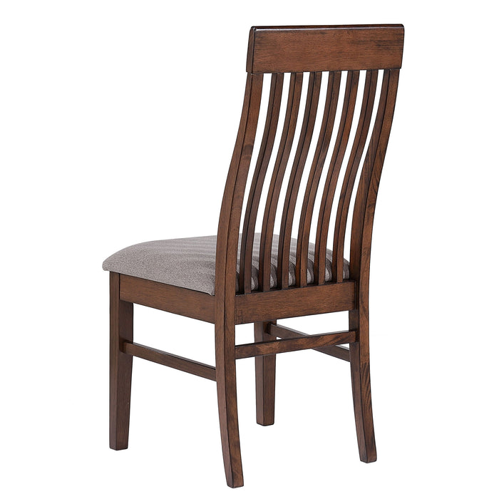 Coaster Briarwood Slat Back Dining Side Chair Mango Oak and Brown (Set of 2) Default Title