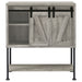 Coaster Claremont Sliding Door Bar Cabinet with Lower Shelf Grey Driftwood Default Title