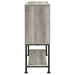 Coaster Claremont Sliding Door Bar Cabinet with Lower Shelf Grey Driftwood Default Title