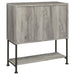 Coaster Claremont Sliding Door Bar Cabinet with Lower Shelf Grey Driftwood Default Title