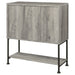 Coaster Claremont Sliding Door Bar Cabinet with Lower Shelf Grey Driftwood Default Title