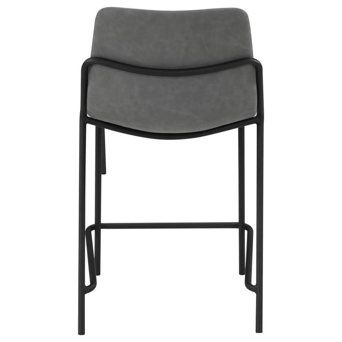 Earnest Upholstered Counter Chair Grey (Set of 2)