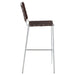 Coaster Adelaide Upholstered Bar Stool with Open Back Brown and Chrome Default Title