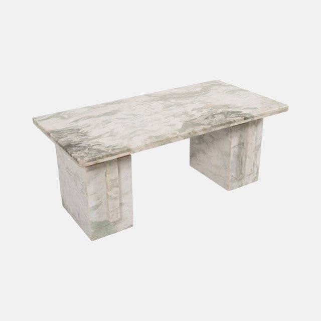 Marble 48" Coffee Table Onyx Green