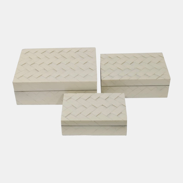 6/7/9" Chain Boxes, Ivory