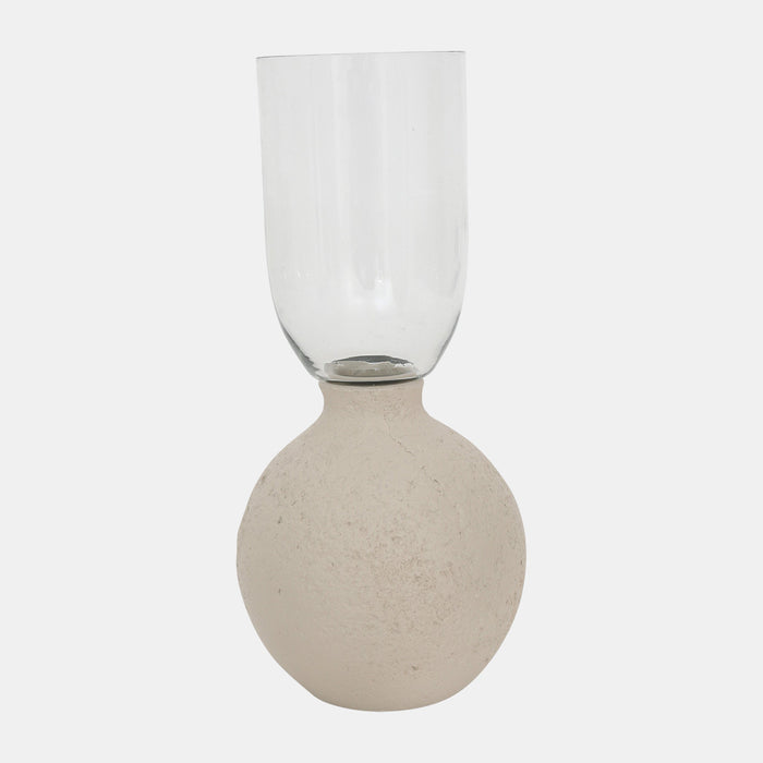 Ecomix/ Glass, Vase, Ivory