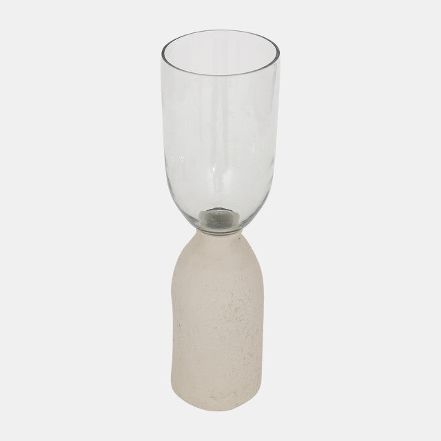 Ecomix/ Glass, Vase, Ivory