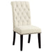 Coaster Alana Tufted Back Upholstered Side Chairs Beige (Set of 2) Default Title