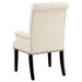 Coaster Alana Tufted Back Upholstered Arm Chair Beige Default Title