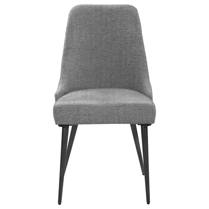 Coaster Alan Upholstered Dining Chairs Grey (Set of 2) Default Title