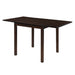 Coaster Kelso Rectangular Dining Table with Drop Leaf Cappuccino Default Title