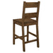 Coaster Coleman Counter Height Dining Set Rustic Golden Brown Set of 7