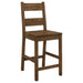 Coaster Coleman Counter Height Stools Rustic Golden Brown (Set of 2) Default Title