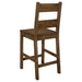 Coaster Coleman Counter Height Stools Rustic Golden Brown (Set of 2) Default Title