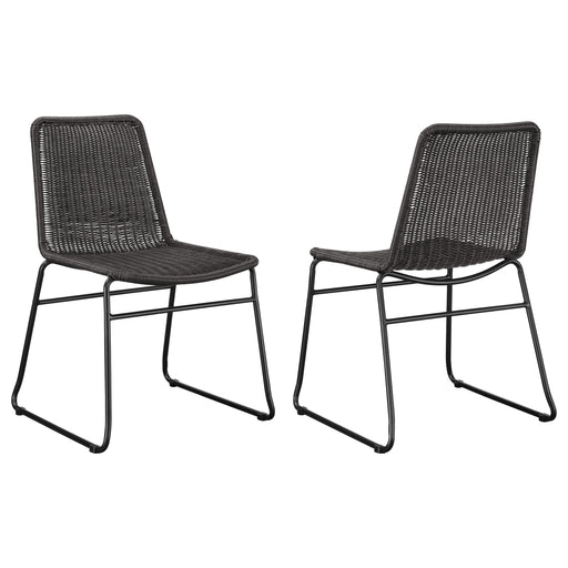 Coaster Dacy Upholstered Dining Chairs (Set of 2) Brown and Sandy Black Default Title