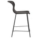 Coaster Mckinley Upholstered Bar Stools with Footrest (Set of 2) Brown and Sandy Black Counter Height