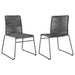 Coaster Jerome Upholstered Stackable Side Chairs (Set of 2) Default Title