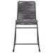 Coaster Jerome Upholstered Bar Stools with Footrest (Set of 2) Charcoal and Gunmetal Counter Height