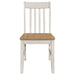 Coaster Kirby Dining Set Natural and Rustic Off White Set of 7