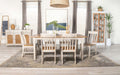 Coaster Kirby Rectangular Dining Table with Butterfly Leaf Natural and Rustic Off White Default Title