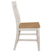 Coaster Kirby Slat Back Side Chair (Set of 2) Natural and Rustic Off White Default Title