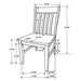 Coaster Kirby Slat Back Side Chair (Set of 2) Natural and Rustic Off White Default Title